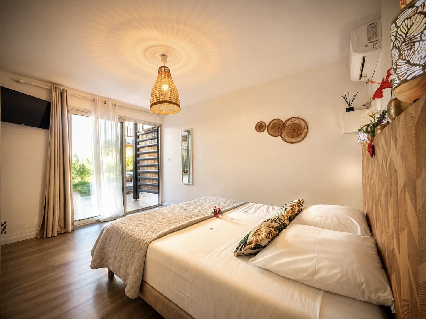 Chambre rez-de-jardin du Vacoa